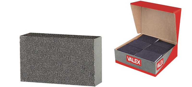 Valex BLOCCHETTO ABRASIVO GRANA 60 IN DISPLAY