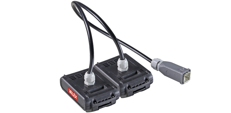 Valex ADATTATORE BATTERIE 2X18V ONEALL