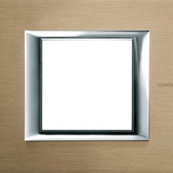 PLACCA 2/3/4/6 POSTI TITANIO SPAZZOLATO BTICINO AXOLUTE NX