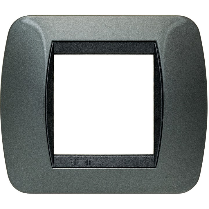 PLACCA 2/3/4/7 POSTI ACCIAIO SCURO BTICINO LIVINGLIGHT AC - Acquista Online