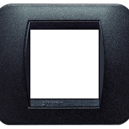 PLACCA 2/3/4/7 POSTI NERO GRAFITE  BTICINO LIVINGLIGHT GFN