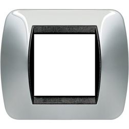 PLACCA 2/3/4/7 POSTI TITANIO CHIARO BTICINO LIVINGLIGHT TC