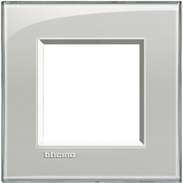 PLACCA 2/3/4/7 POSTI GRIGIO GHIACCIO BTICINO LIVINGLIGHT KG