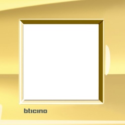 PLACCA 2/3/4/7 POSTI ORO FREDDO BTICINO LIVINGLIGHT 0A