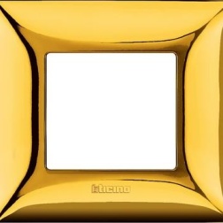PLACCA 2/3/6 POSTI ORO LUCIDO BTICINO MATIX GOR