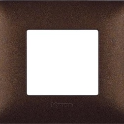 PLACCA 2/3/6 POSTI MARRONE CAFFE' BTICINO MATIX TGG