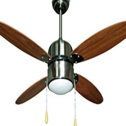 Zephir ZFS4108M Ventilatore da Soffitto con Lampada, Marrone