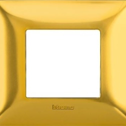 PLACCA 2/3/6 POSTI ORO SATINATO BTICINO MATIX GOS