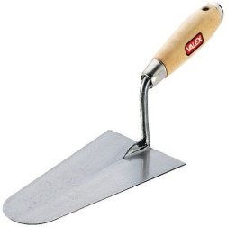 VALEX - CAZZUOLA PUNTA TONDA 160x95 MM LAMA ACCIAIO TEMPRATO MANICO LEGNO