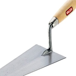 VALEX - CAZZUOLA PUNTA TONDA 160x95 MM LAMA ACCIAIO TEMPRATO MANICO LEGNO