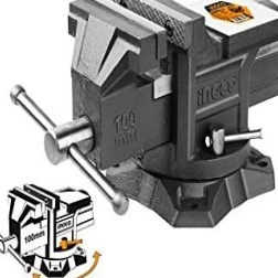 Morsa Da Banco 100mm (4"), Girevole, Con Incudine, Articolo Professionale-iaiadistribuzione