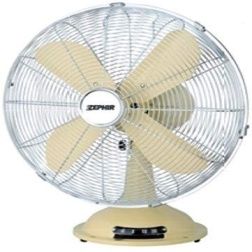 Zephir 0 Ventilatore da Tavolo Vintage-Pala 40 cm, 45 W, 240 V, Crema