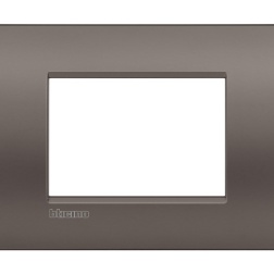 PLACCA 3/4/7 POSTI ARGILLA BTICINO LIVINGLIGHT CY