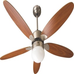 Zephir ZFR9111M Ventilatore da Soffitto con Lampada, Marrone