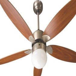 Zephir ZFR9111M Ventilatore da Soffitto con Lampada, Marrone