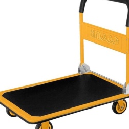 Carrello 4 ruote manico pieghevole 150kg