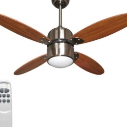 VENTILATORE DA SOFFITTO ZEPHIR DIAM. 107CM 4 PALE LEGNO E TELECOMANDO ZFR4107M