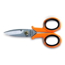 Beta 1128BMX - Forbici per Elettricisti Lame Diritte in Acciaio Inossidabile con Microdentatura - 1 Pezzo, 13 mm