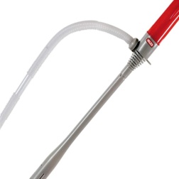 Valex 1370812 Pompa per Travaso Liquidi a Batteria, Rosso/Argento, 385 mm