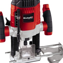 Einhell TC-RO 1155 E Fresatrice verticale (230-240 V, 1100 W, giri min. 11000-30000, profondità max 55 mm, fresa a profilo max 30 mm, pinza serraggio 6/8 mm, incl. Guida parallela)