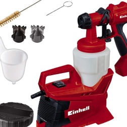 Einhell 4260015 TC SY Pistola Elettrica per Verniciatura a Spruzzo, 600 W, Nero, Rosso