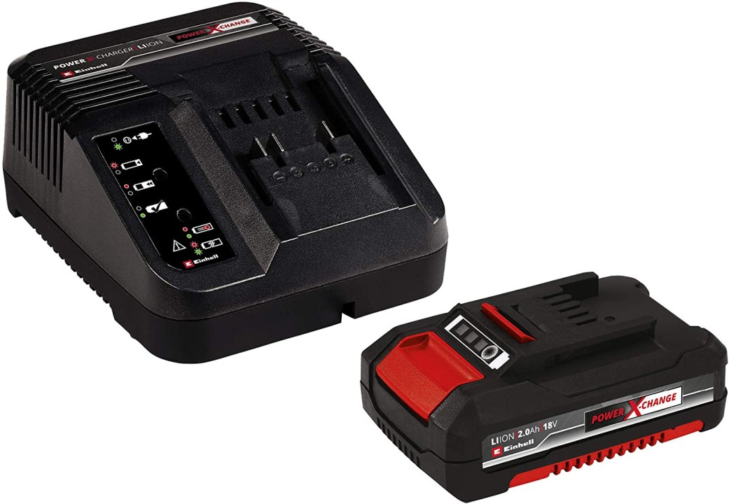 einhell 4512040 Power-X-Change Starter Kit Caricabatteria e Batteria da 2000 mAh Li-Ion