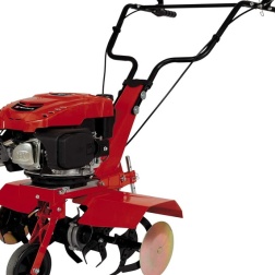 Einhell Motozappa con Motore a Scoppio Gc-Mt 2560 Ld (150 Cm³, 60 cm Larghezza di Lavoro, 3400 Min-1, 6 Coltelli a 26 Cm, Dischi Limitatori Laterali, Robuste Frese)