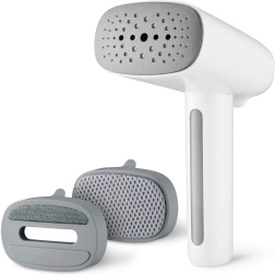 Ufesa GS1800 Ferro da Stiro, Vapore costante 25 g/min, Manico Rimovibile, Pieghe, disinfetta ed elimina Gli odori, 800 W, Rosso