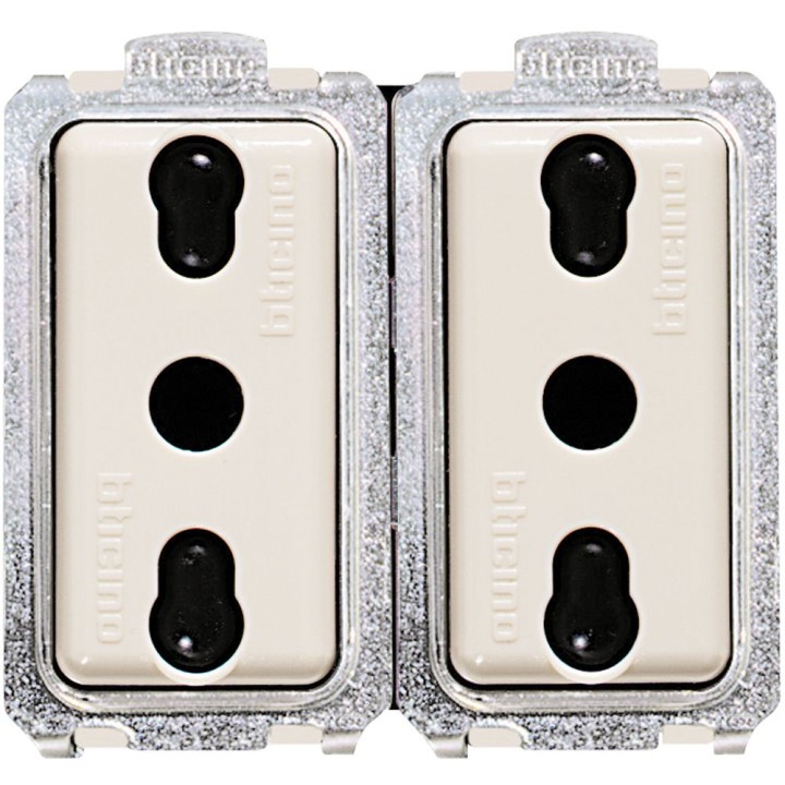 Presa Duplex Bipasso Magic 2P+T 10/16A 5180/2
