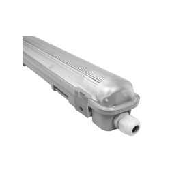 Plafoniera stagna IP65 150 cm con tubo T8 LED, luce neutra