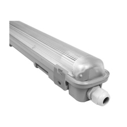 Plafoniera stagna IP65 150 cm con tubo T8 LED, luce neutra