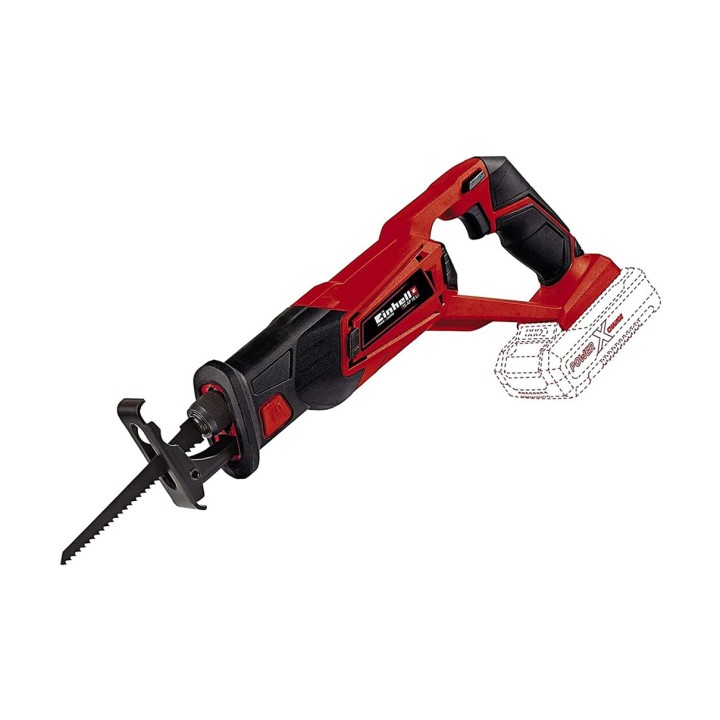 Einhell Te-AP 18 Sega a Gattuccio TE-AP18 Li Solo, senza batteria e caricabatteria-famiglia Power X-Change, Rosso