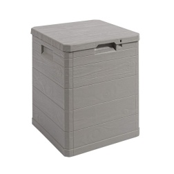 Toomax Bauli Woody's 90L, Contenitore da Esterni, in plastica, Art. 173, Grigio Tortora