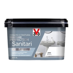 V33 Smalto Rinnovare Perfection Sanitari Bianco Satinato 2x0.5 l