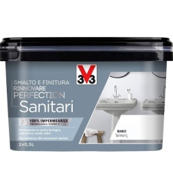 V33 Smalto Rinnovare Perfection Sanitari Bianco Satinato 2x0.5 l