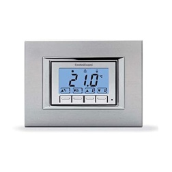 FANTINI COSMI CH121 Termostato Retroilluminato da Incasso a Batterie, Multicolore, Pulsanti