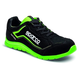 Sparco Teamwork Scarpa Antinfortunistica Verde/Nero da Lavoro-Bassa per Uomo E Donna-Nitro-S3 SRC, Stivali Unisex-Adulto