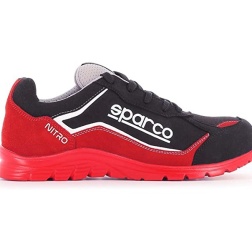 Sparco Teamwork Scarpa Antinfortunistica Rosso/Nero da Lavoro-Bassa per Uomo E Donna-Nitro-S3 SRC, Stivali Unisex-Adulto
