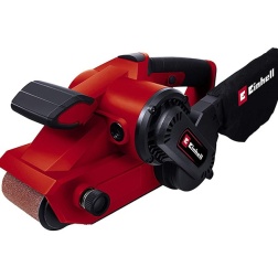 Einhell TC-BS 8038 Levigatrice a nastro (tensione 230 V, potenza 800 W, velocità nastro 380 m/min, platorello 76x142 mm, incl. 1 nastro abrasivo 75x533 mm)
