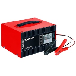 Einhell CC-BC 10 E Caricabatteria auto (220-240 V, di carica 12 V, per batterie 5-200 Ah, corrente carica 10A, per batterie acido)