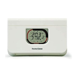 Fantini Cosmi C57 Cronotermostato settimanale a batterie, Bianco