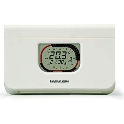 Fantini Cosmi C57 Cronotermostato settimanale a batterie, Bianco